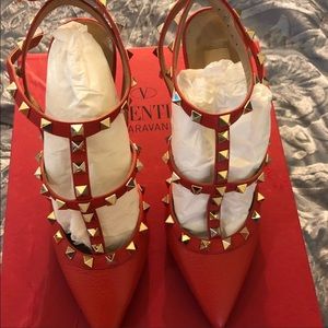 Valentino Rockstud cage heels